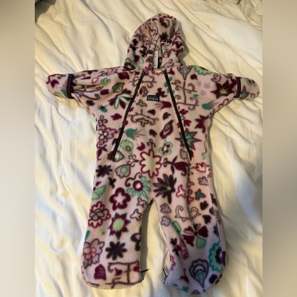 Patagonia Multicolor Fleece Baby Bunting 3m